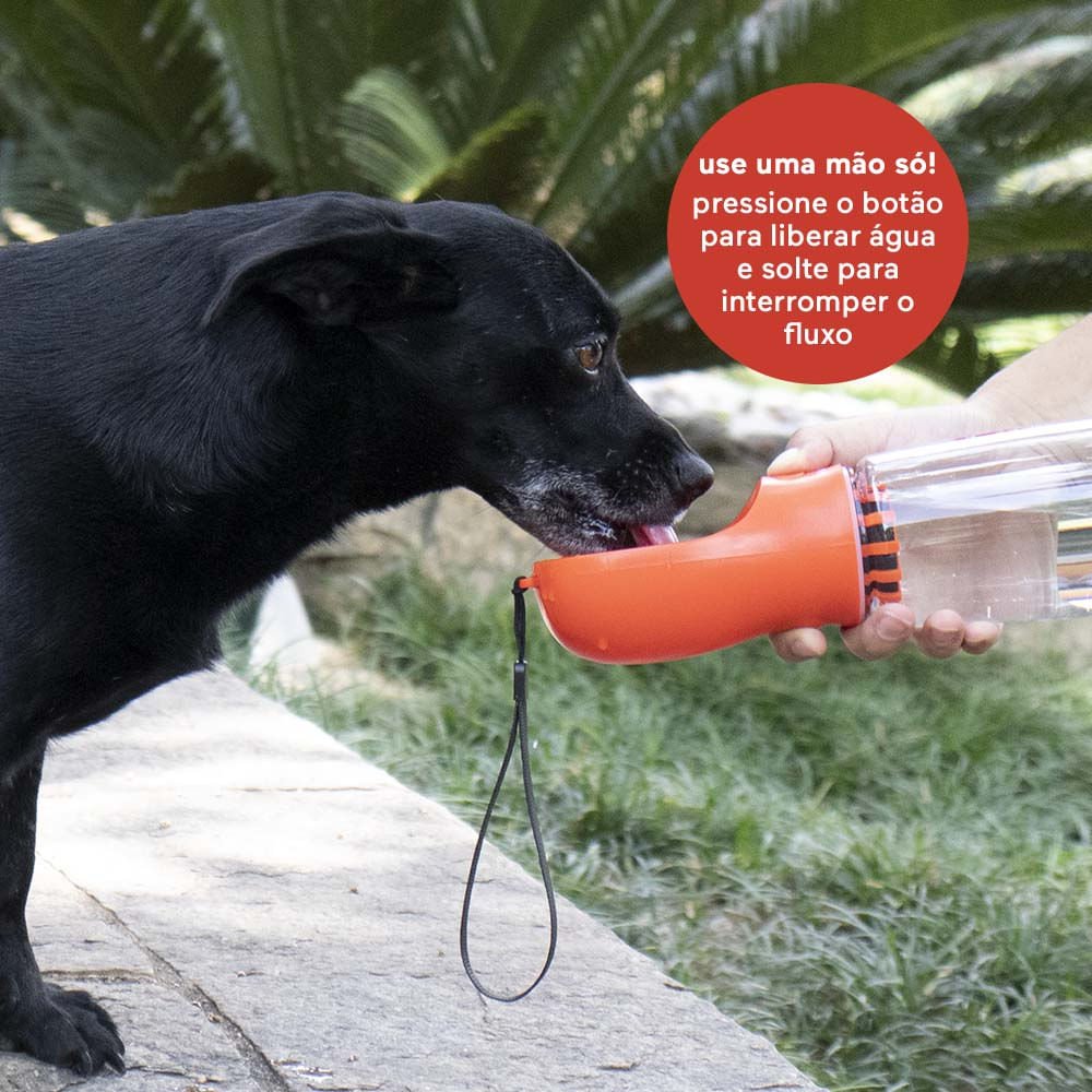 Garrafa Portátil Dobrável Pet Foldable Water To Go 350ml com Filtro de Carvão Ativado Vermelha - Fis - 7