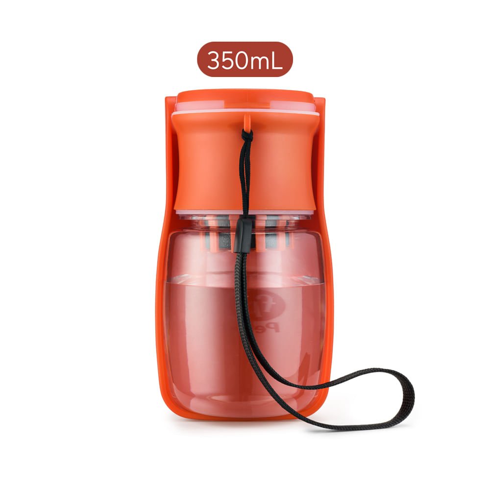 Garrafa Portátil Dobrável Pet Foldable Water To Go 350ml com Filtro de Carvão Ativado Vermelha - Fis - 6