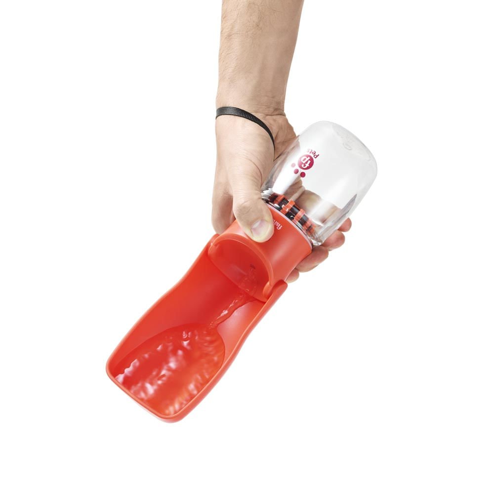 Garrafa Portátil Dobrável Pet Foldable Water To Go 350ml com Filtro de Carvão Ativado Vermelha - Fis - 2