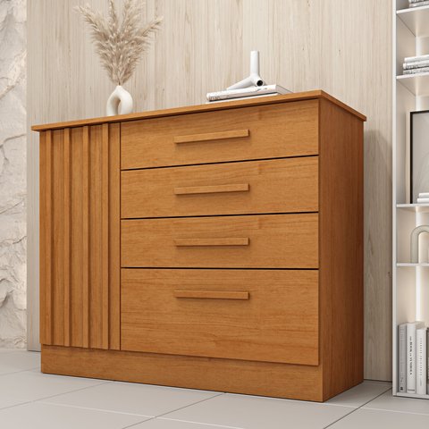 Cômoda 4 Gavetas 104cm Ripada Nova York