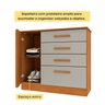 Cômoda 4 Gavetas 104cm Ripada Nova York - 7