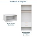 Ver imagem 4 de Guarda-Roupa Planejado 4 Peças 8 Portas Jade CabeCasa MadeiraOriginals Branco/Fosco