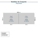 Ver imagem 2 de Guarda-Roupa Planejado 4 Peças 8 Portas Jade CabeCasa MadeiraOriginals Branco/Fosco