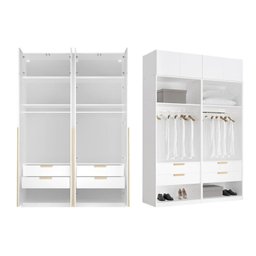 Guarda-roupa Modulado 4 Peças 8 Portas Jade Cabecasa Madeiramadeira - 6