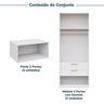 Guarda-roupa Modulado 4 Peças 8 Portas Jade Cabecasa Madeiramadeira - 4