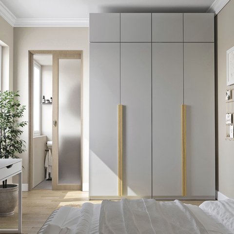 Guarda-roupa Modulado 4 Peças 8 Portas Jade CabeCasa MadeiraOriginals