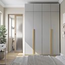 Ver imagem 1 de Guarda-roupa Modulado 4 Peças 8 Portas Jade CabeCasa MadeiraOriginals