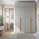 Ver imagem 1 de Guarda-Roupa Planejado 4 Peças 8 Portas Jade CabeCasa MadeiraOriginals Cinza/Urbano