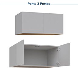 Guarda-Roupa Modulado 4 Peças 8 Portas Jade CabeCasa MadeiraOriginals Cinza/Urbano - 14 Guarda-Roupa Modulado 4 Peças 8 Portas Jade CabeCasa MadeiraOriginals Cinza/Urbano - 14