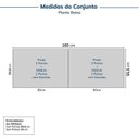 Ver imagem 2 de Guarda-roupa Modulado 4 Peças 8 Portas Jade CabeCasa MadeiraOriginals