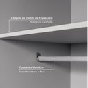 Ver imagem 6 de Guarda-Roupa Planejado 2 Peças sem Portas Jade CabeCasa MadeiraOriginals Cinza/Urbano