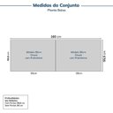 Ver imagem 2 de Guarda-Roupa Planejado 2 Peças sem Portas Jade CabeCasa MadeiraOriginals Cinza/Urbano