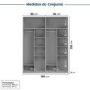Ver imagem 3 de Guarda-roupa Modulado 2 Peças sem Portas Jade CabeCasa MadeiraOriginals
