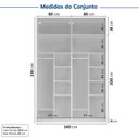 Ver imagem 5 de Guarda-roupa Modulado 4 Peças 8 Portas Jade CabeCasa MadeiraOriginals