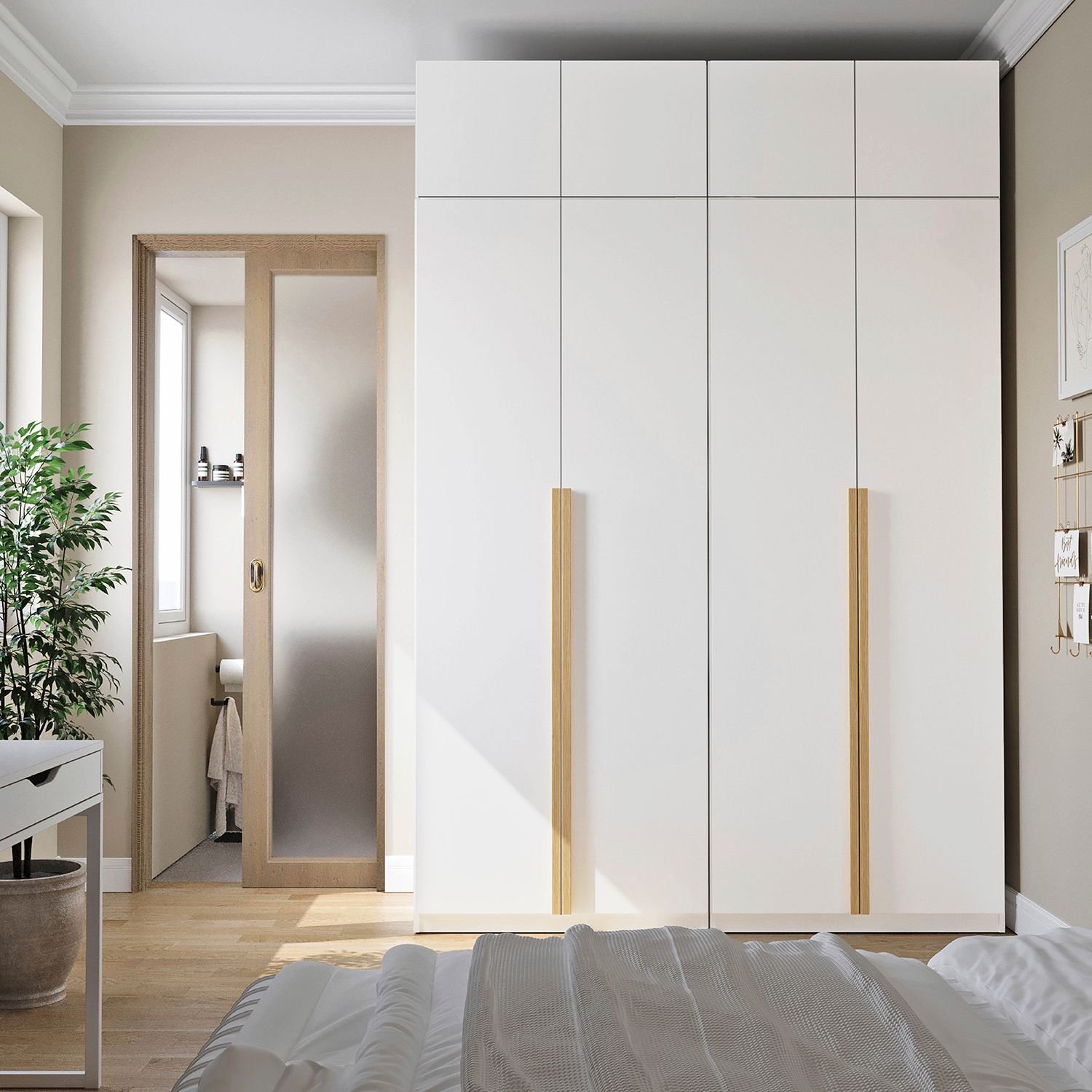 Guarda-roupa Modulado 4 Peças 8 Portas Jade CabeCasa MadeiraMadeira