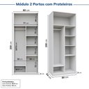 Ver imagem 6 de Guarda-Roupa Planejado 8 Portas Branco CabeCasa MadeiraOriginals