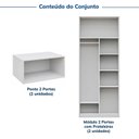 Ver imagem 4 de Guarda-Roupa Planejado 8 Portas Branco CabeCasa MadeiraOriginals