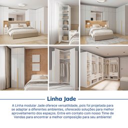 Guarda-roupa Modulado 4 Peças 8 Portas Jade CabeCasa MadeiraMadeira - 11