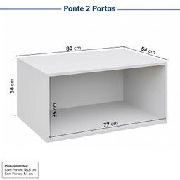 Guarda-roupa Modulado 4 Peças 8 Portas Jade CabeCasa MadeiraMadeira - 7