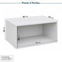 Ver imagem 7 de Guarda-Roupa Planejado 8 Portas Branco CabeCasa MadeiraOriginals
