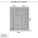 Ver imagem 3 de Guarda-roupa Modulado 2 Peças sem Portas Jade CabeCasa MadeiraOriginals