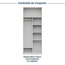 Ver imagem 4 de Guarda-roupa Modulado 2 Peças sem Portas Jade CabeCasa MadeiraOriginals