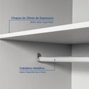 Ver imagem 6 de Guarda-Roupa Planejado 2 Peças sem Portas Jade CabeCasa MadeiraOriginals Branco/Fosco