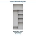 Ver imagem 4 de Guarda-Roupa Planejado 2 Peças sem Portas Jade CabeCasa MadeiraOriginals Branco/Fosco