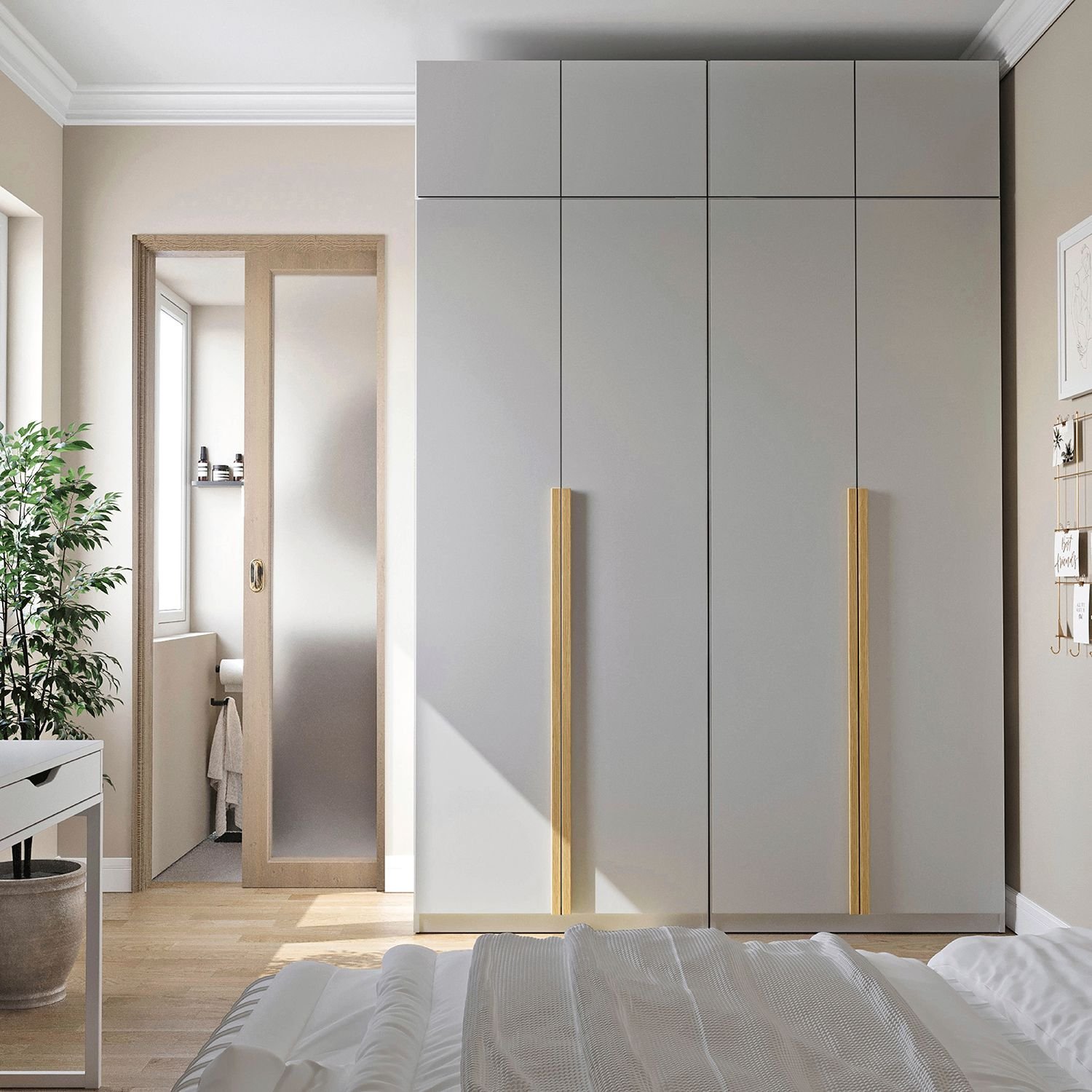 Guarda-Roupa Modulado 4 Peças 8 Portas Jade CabeCasa
