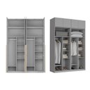 Ver imagem 6 de Guarda-Roupa Planejado 8 Portas Cinza CabeCasa MadeiraOriginals