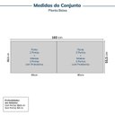 Ver imagem 2 de Guarda-Roupa Planejado 8 Portas Cinza CabeCasa MadeiraOriginals