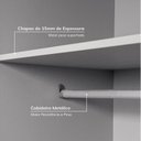 Ver imagem 6 de Guarda-Roupa Planejado 2 Peças sem Portas Jade CabeCasa MadeiraOriginals Cinza/Urbano