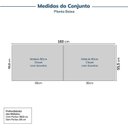 Ver imagem 2 de Guarda-Roupa Planejado 2 Peças sem Portas Jade CabeCasa MadeiraOriginals Cinza/Urbano
