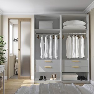 Guarda-roupa Modulado 2 Peças sem Portas Jade Cabecasa Madeiramadeira