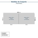 Ver imagem 2 de Guarda-Roupa Planejado 2 Peças sem Portas Jade CabeCasa MadeiraOriginals Branco/Fosco