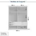 Ver imagem 3 de Guarda-roupa Modulado 2 Peças sem Portas Jade CabeCasa MadeiraOriginals