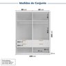 Guarda-roupa Modulado 2 Peças sem Portas Jade Cabecasa Madeiramadeira - 3