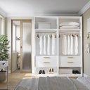 Ver imagem 1 de Guarda-roupa Modulado 2 Peças sem Portas Jade CabeCasa MadeiraOriginals