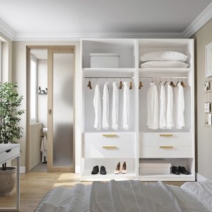 Guarda-roupa Modulado 2 Peças sem Portas Jade Cabecasa Madeiramadeira