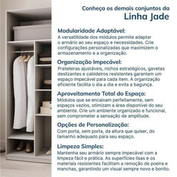 Guarda-roupa Modulado 2 Peças 4 Portas Jade Cabecasa Madeiramadeira - 13