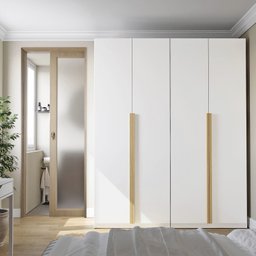 Guarda-roupa Modulado 2 Peças 4 Portas Jade Cabecasa Madeiramadeira - 1