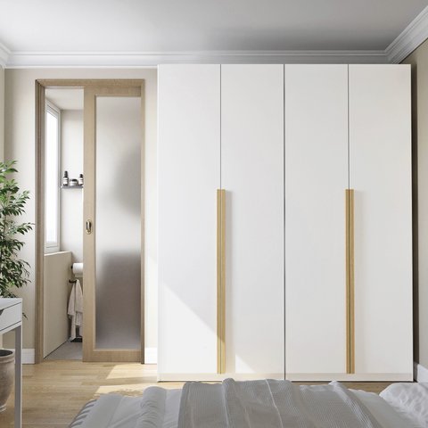 Guarda-roupa Modulado 2 Peças 4 Portas Jade CabeCasa MadeiraOriginals