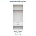 Ver imagem 4 de Guarda-Roupa Planejado 2 Peças 4 Portas Jade CabeCasa MadeiraOriginals Branco/Fosco