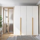Ver imagem 1 de Guarda-Roupa Planejado 2 Peças 4 Portas Jade CabeCasa MadeiraOriginals Branco/Fosco