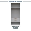 Ver imagem 4 de Guarda-roupa Modulado 2 Peças 4 Portas Jade CabeCasa MadeiraOriginals