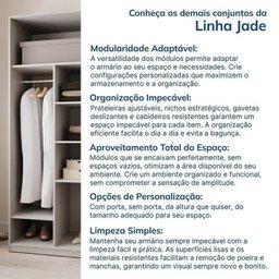Guarda-roupa Modulado 2 Peças 4 Portas Jade Cabecasa Madeiramadeira - 13