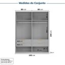 Ver imagem 2 de Guarda-roupa Modulado 2 Peças 4 Portas Jade CabeCasa MadeiraOriginals