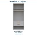 Ver imagem 4 de Guarda-Roupa Planejado 2 Peças 4 Portas Jade CabeCasa MadeiraOriginals Cinza/Urbano