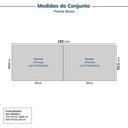 Ver imagem 2 de Guarda-Roupa Planejado 2 Peças 4 Portas Jade CabeCasa MadeiraOriginals Branco/Fosco