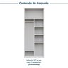 Guarda-roupa Modulado 2 Peças 4 Portas Jade CabeCasa MadeiraOriginals - 4